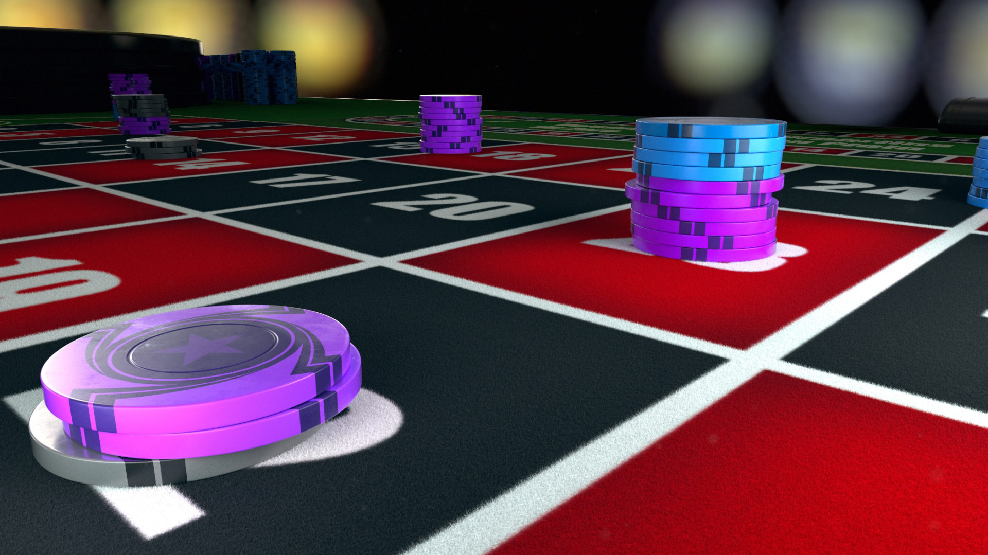 In Roulette and other casino games, each chip’s colour stands for a different value