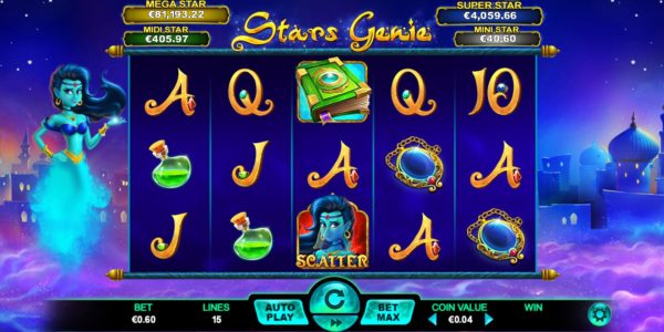The Stars Genie title opens a door into the magical world of Ancient Arabia
